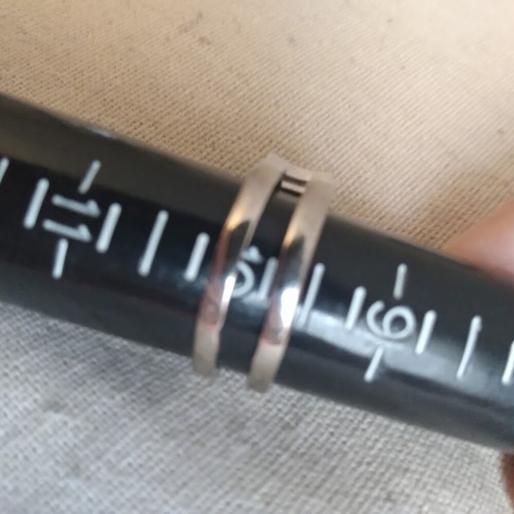 Silver Tone Clear Round Stone Statement Ring . - image 4